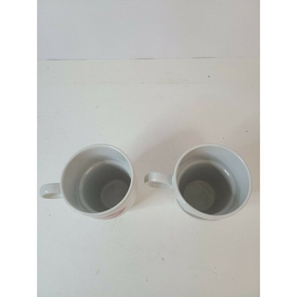 CARIBOU Coffee His And Hers White Coffee Mugs Cups - Picture 5 of 7